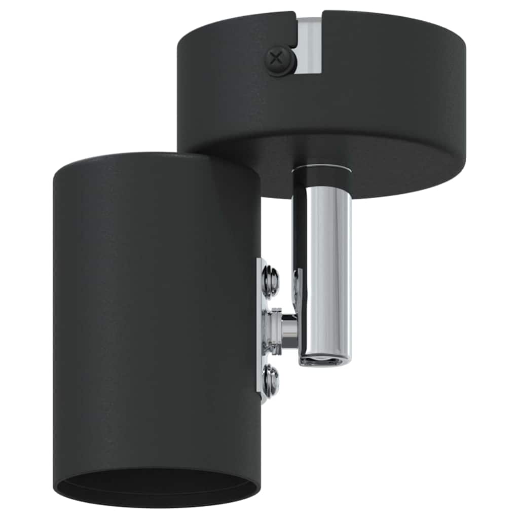 Black Ceiling Spotlight with Adjustable Spotlights 6.5 x 6 x 11.5 cm Metal