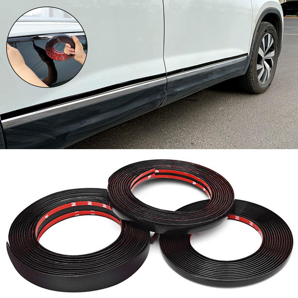 Glossy Universal Car Body Strip Styling Trim Sticker Bumper Door Protective Moulding 6-30MM Interior Mirrors 6
