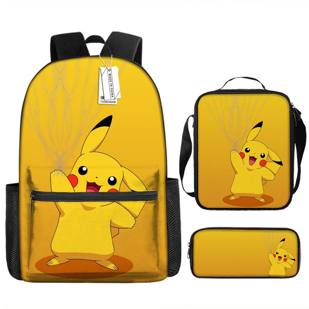 Школьный сезон Студент Школьная сумка Покемон Рюкзак Pokémon Мультяшная сумка Пенал
