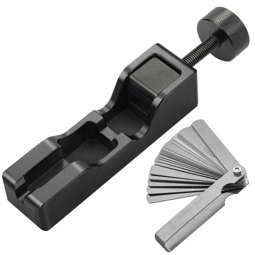 Black Universal Spark Plug Gap Tool for Most 10mm 12mm 14mm 16mm Spark Plugs with Feeler Gauge