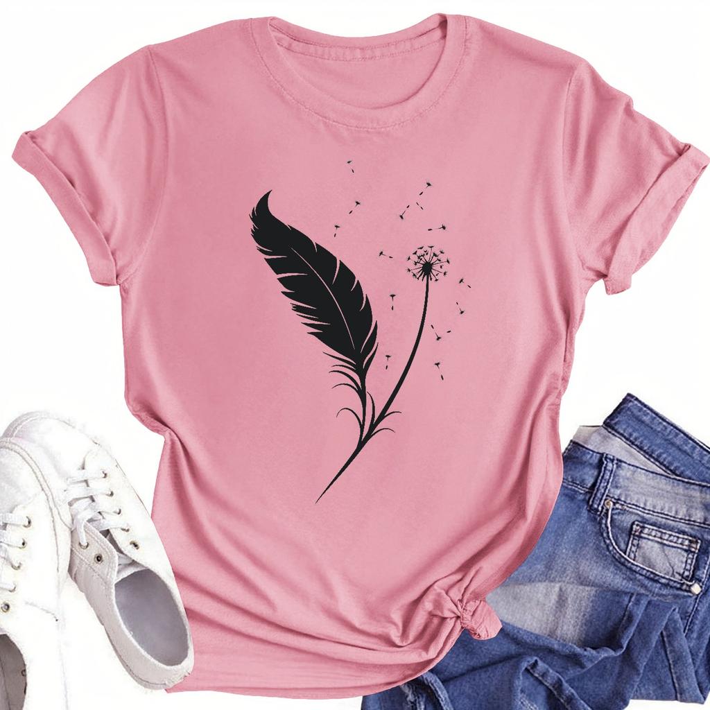 T Shirts Short Sleeve Tees For Women Fashion Tops Lightweight Soft Casual Summer Outfits Clothes