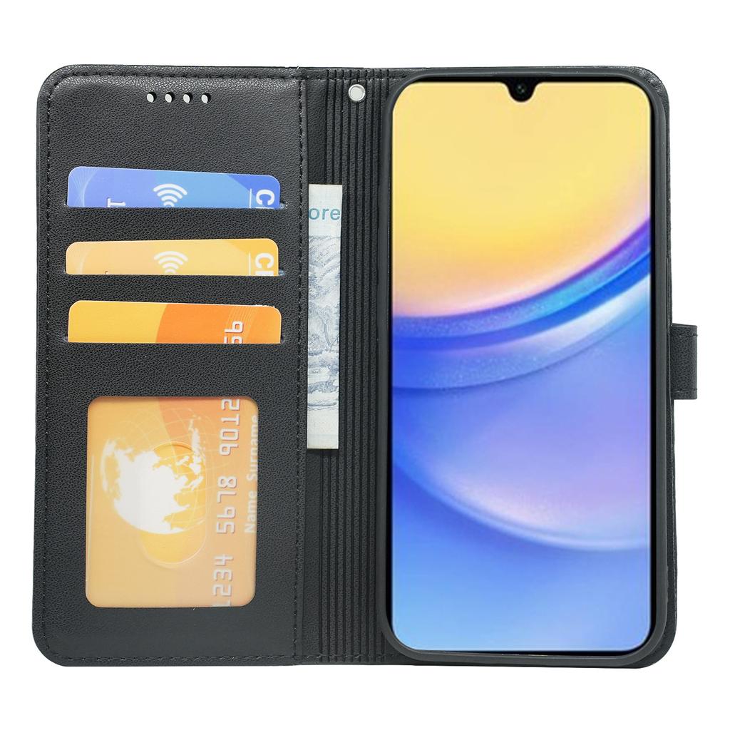 For Samsung Galaxy A36 5G/A56 5G Wallet Case Magnetic Snap Leather Phone Cover with Strap