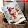 Christmas pearl painting art painting kit handmade diy home decoration painting snowman lantern winter scene 122 characters