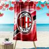 Логотип AC Milan Пляжное полотенце Пляжное полотенце Быстросохнущее для Путешествий Наружных Видов Спорта Бега Пляжа и Плавания