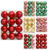 12Pcs 4cm Christmas Ball Set Painted Xmas Ornament Ball Creative Xmas Tree Hanging Pendant