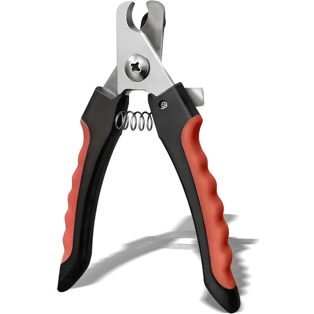 Dog & Cat Pets Nail Clippers and Trimmers - with Safety Nail Guard to Avoid Over Cutting, Nail File Great for Cats, Dogs