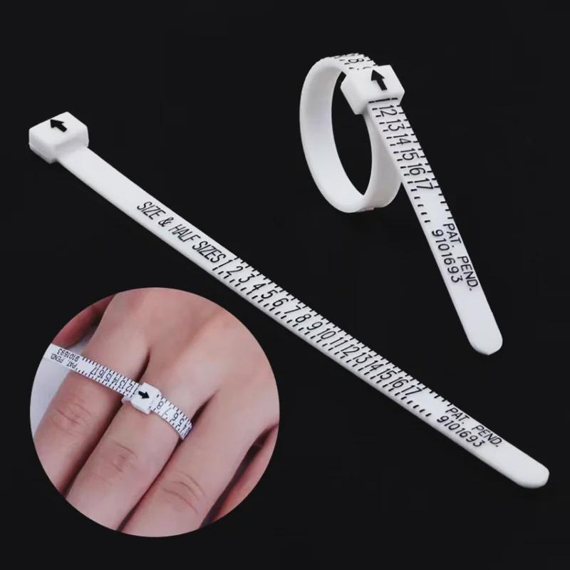 US Ring Size Measuring Tool: Soft Ruler for Finger Circumference and Ring Number Measurement