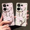 Чехол с рисунком сакуры в ручном стиле для Xiaomi 14T 13T 11T Pro Funda Redmi Note 14 13 Pro 5G 12 11 Силиконовый чехол с текстурой кожи