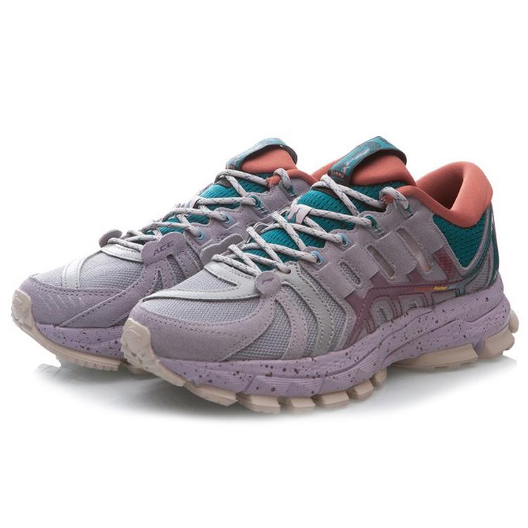 Li Ning Exceed Infinity Амортизация Устойчивость к истиранию Поддержка Низкие Повседневная обувь Женская Серый Зеленый ARZP012-2