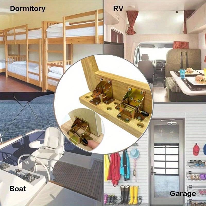 4 шт. складной кронштейн, железный складной замок, петли с самоблокировкой, удлинительный стол