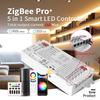 GLEDOPTO ZigBee3.0 LED Strip Controller Pro - 5 Mode 1 RGBCCT RGBW RGB CCT Dimmer DC 12-48V 15A Max PWM Alexa Tuya Compatible