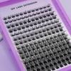 14 Rows Large Capacity Mixed Eyelashes with Thick Black Stem - Hot Melt Cluster Lashes in Various Lengths