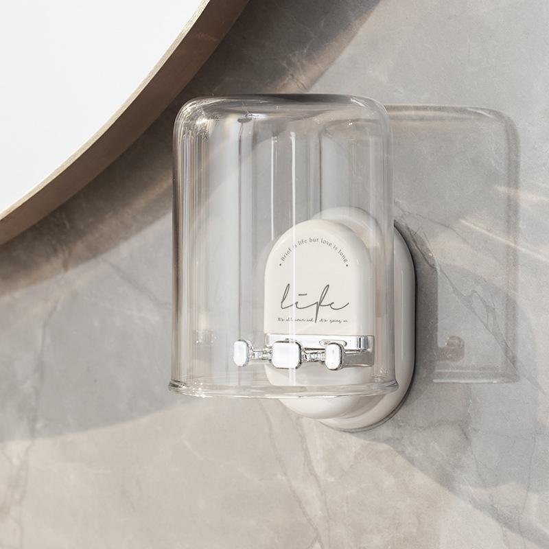 Подставка-полка для хранения зубных щеток Douyin, настенный стакан для полоскания рта для ванной комнаты, набор держателей для зубных щеток без сверления