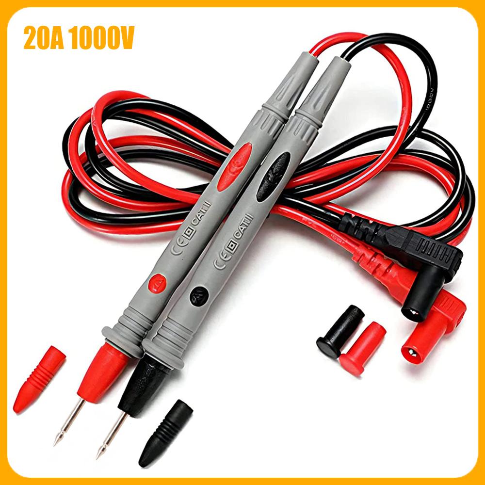 Новый мультиметр испытательные провода универсальный кабель 10A/20A мягкий силиконовый провод игольчатый наконечник тестер зонд провод ручка кабель