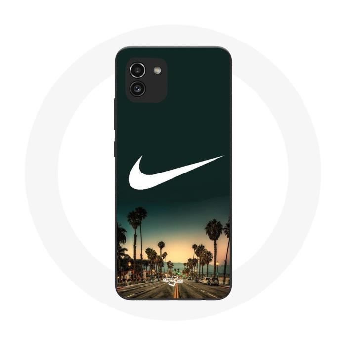 Coque pour Samsung Galaxy A03 Nike logo palmier miami