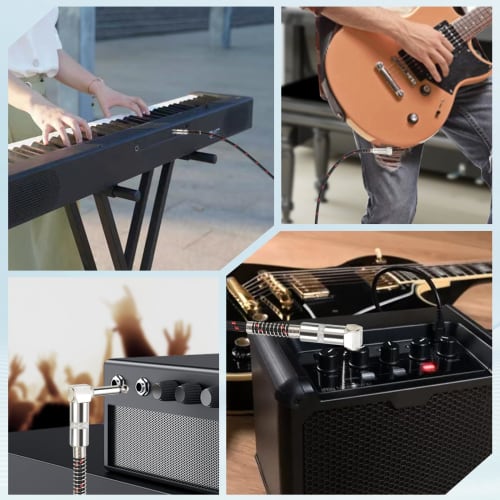 OTraki Guitar Shield, SL-Type, 3m, Bass Shield, High-Durability, Break-Resistant, Sturdy Instrument Cable, Compatible with Bass, Keyboards, Amplifiers