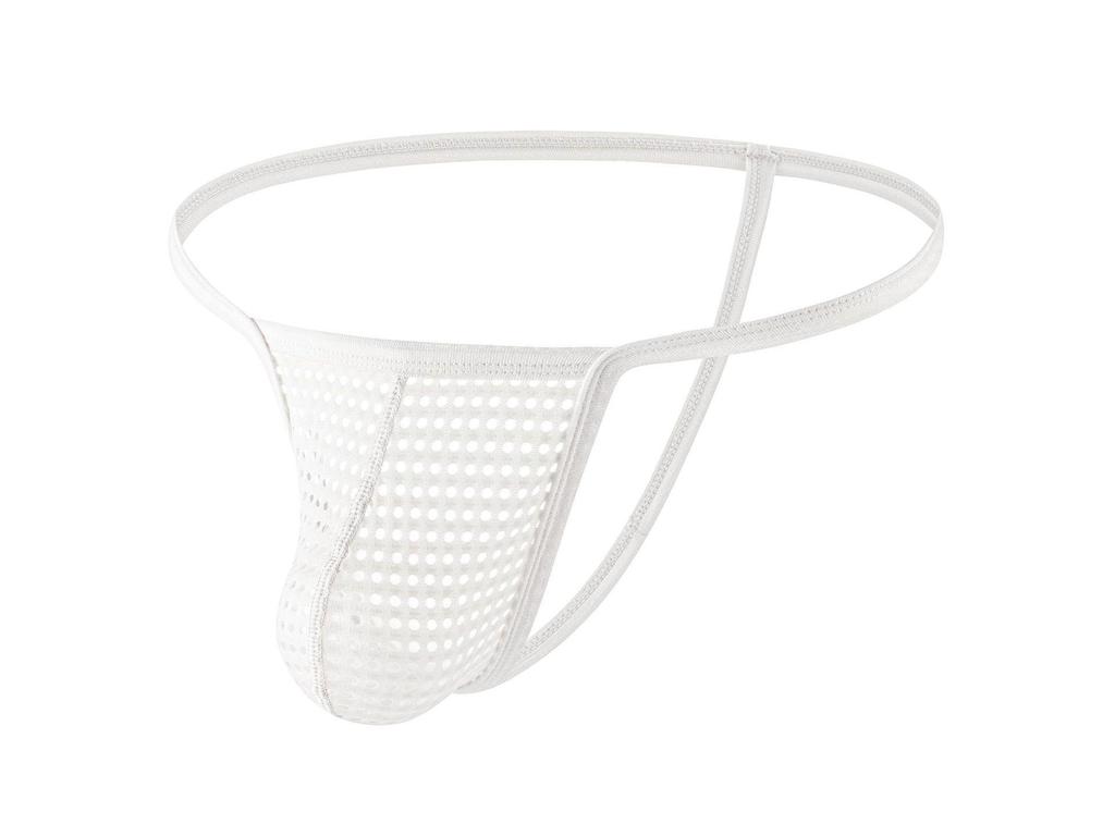 Мужские сетчатые стринги с низкой талией, сексуальное и дышащее нижнее белье для клубов - E108