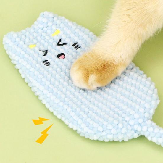 Игрушка для кошек со звуком шуршания Милая форма кошки Кикер-игрушка для котят Интерактивная плюшевая кикер-игрушка для кошек Снимает скуку для домашних кошек Развлечение Стимулирует котенка