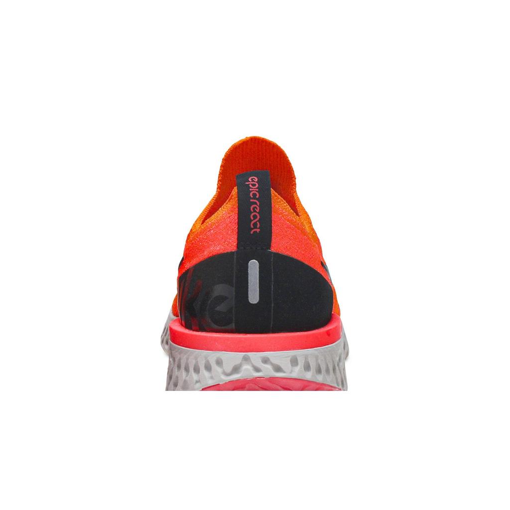 Nike Womens Epic React Flyknit 'Copper Flash' (women's sizes) Copper Flash / Black-Flash Crimson Running Shoes AQ0070 800