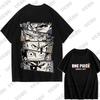 Японская футболка унисекс с принтом Luffy Gear 5 из One Piece, хлопковая, с коротким рукавом, для лета, одежда для косплея, повседневные футболки, оверсайз топы унисекс
