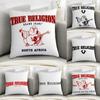 Jeans T-True Religion Pillow Case Sofa Decorative Home Double-sided Print Plush Square Throw Pillow Covers Cushion Decor Cover