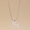 Ретро Персонализированный Дизайн Роскошное Ожерелье с Подвеской в виде Птицы Ласточки Тонкая Веревочная Цепочка для Ключицы