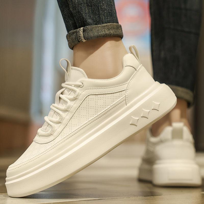 Xiaobai men's shoes new winter breathable casual board shoes men's white shoes non-slip thick-soled versatile sports shoes