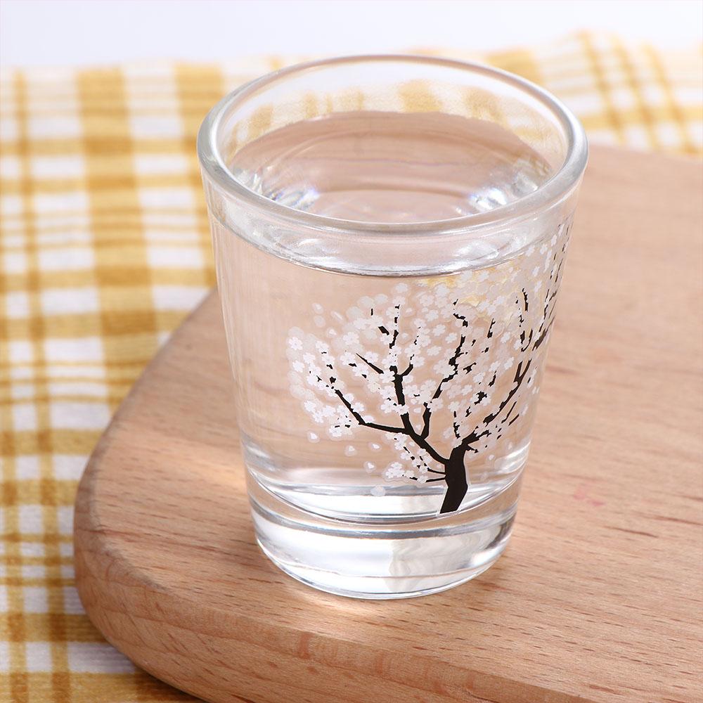 Прочный термочувствительный ликер маленькая чашка для воды чашка сакуры бокал для вина байцзю