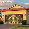 Jesus Nativity scene garage door decoration, luminous holiday, Christmas, New Year, Easter celebration activities