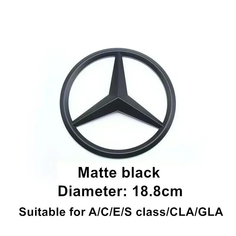 CSF1 ABS Car Front Grille Badge Decal Cover Emblem for Mercedes Benz W204 W205 W210 W211 W212 W213 C E Class GLA GLK ML GLC GLE