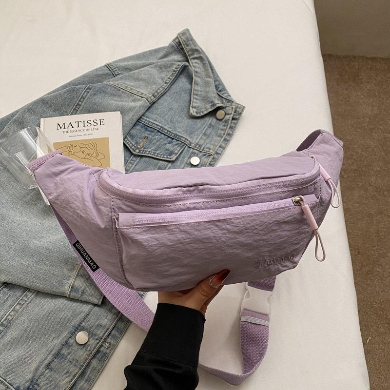 Модный тренд повседневная простая сумка-пельмень 2025 весна новая в иностранном стиле нишевый дизайн женская на плечо мессенджер