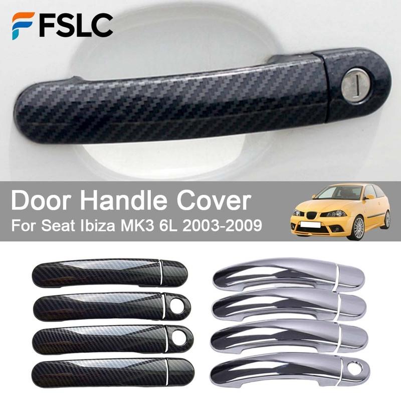 Car Decoration Door Handle Cover For Seat Ibiza MK3 6L 2003-2009 Cars Accessories Styling Upgrade Modify A Car