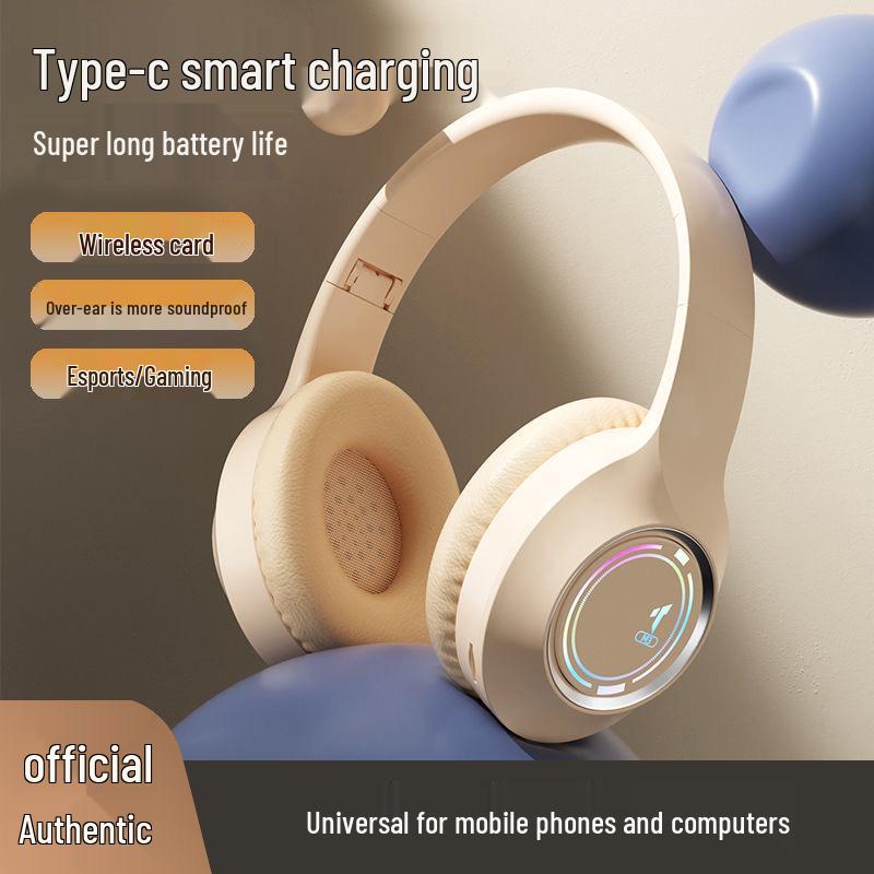 Светящаяся Bluetooth игровая гарнитура M3 с охватывающими амбушюрами - Складная и универсальная