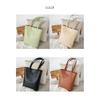 [goodspoon] tote bag handbag Vertical ladies durable fabric bag Fashionable simple lightweight A4 compatible commute Commuting to school cute casual