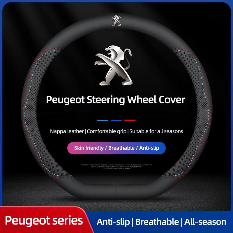 Peugeot Steering Wheel Cover Breathable Protective Case For Peugeot 408 308 5008 208 2008 3008 Landtrek Rifter 508 301 108 608