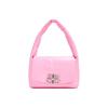 Balenciaga Серия Monaco серебряный логотип BB ракушка открытие телячья кожа ручная сумка женский стиль розовый