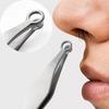 Stainless Steel Nose Hair Clip 1PCS Round Head Ring Nose Hair Scissors Push Nose Hair Tweezer Nose Hair Trimmer