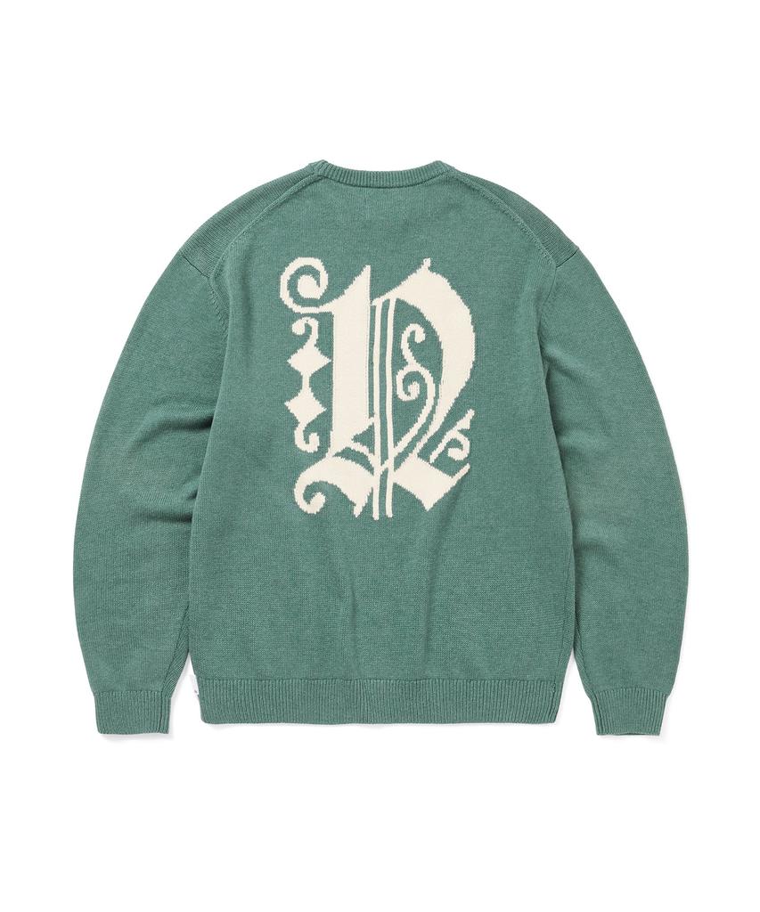 THISISNEVERTHAT Fortuna N-Logo Sweater Teal