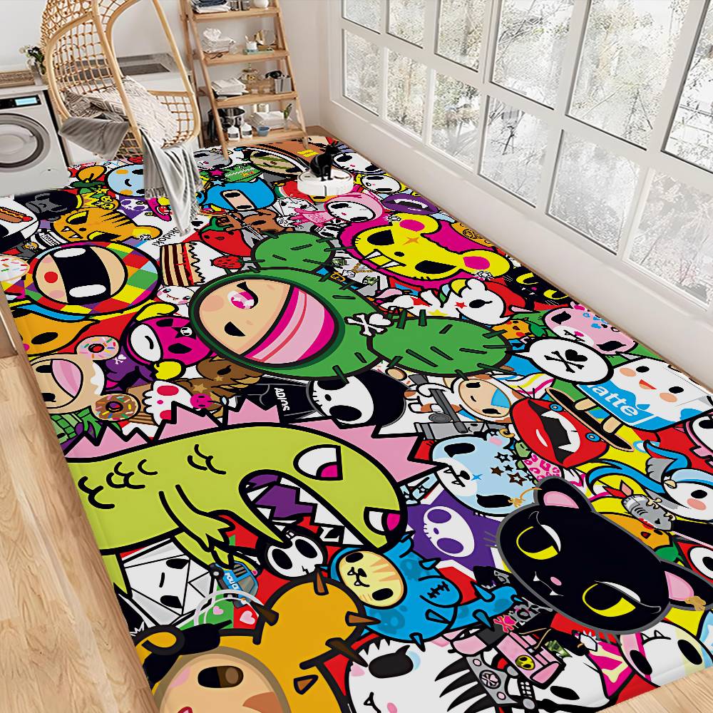 Cartoon T-Tokidoki Floor Mat Rectangle Anti-slip Home Soft Badmat Front Door Indoor Outdoor Mat Hotel Decor Mat