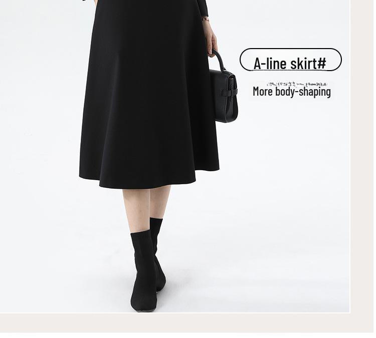 Роскошный женский костюм-юбка в стиле Xiangchunniao Hepburn Style: Уменьшает талию, профессионально и элегантно подходит для поездок на работу.