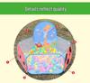 Детская складная палатка-бассейн с шариками и баскетбольным кольцом