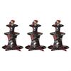 User friendly Paper Gothic Dessert Tower Quick Assembly Cake Stand For Halloween Parties Convenient Storage And Quick HX6C