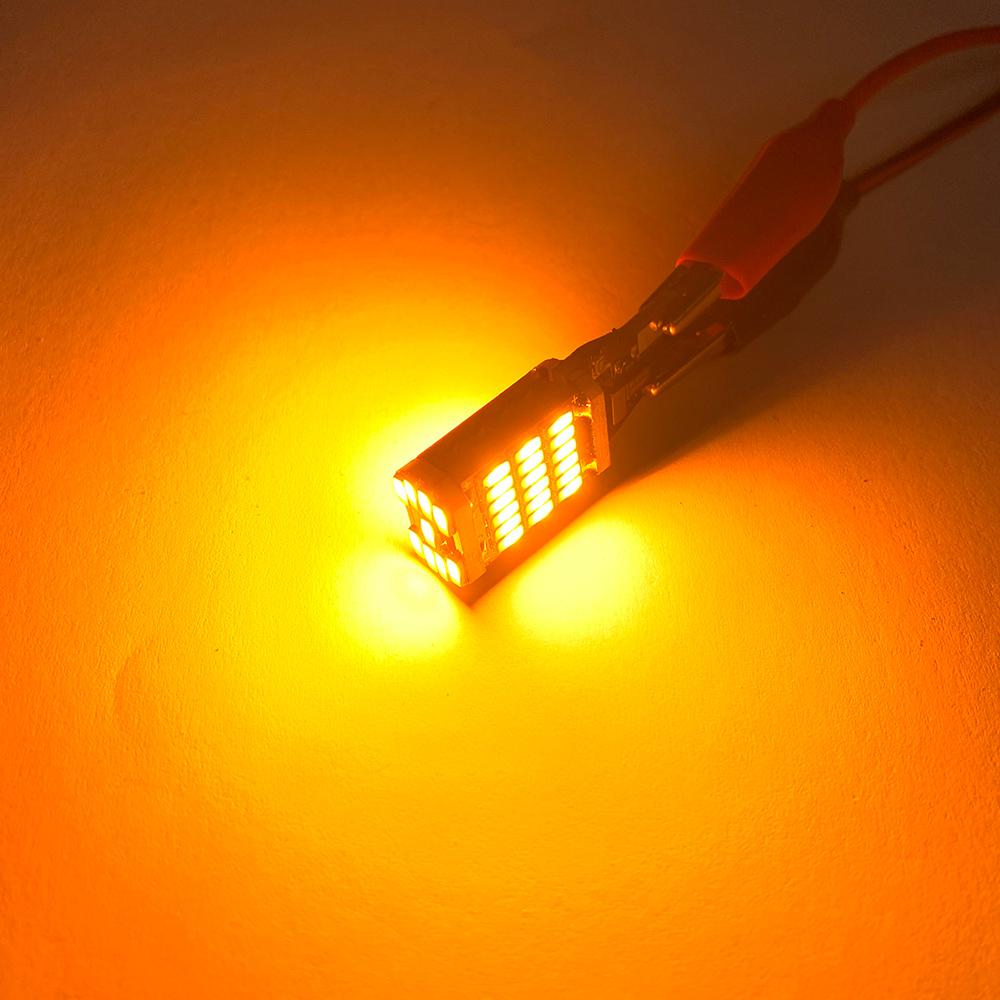 High-Power T15 W16W 921 LED Bulbs - 6PCS 45SMD 4014 1200LM White Reverse Lights for Cars & Motorcycles