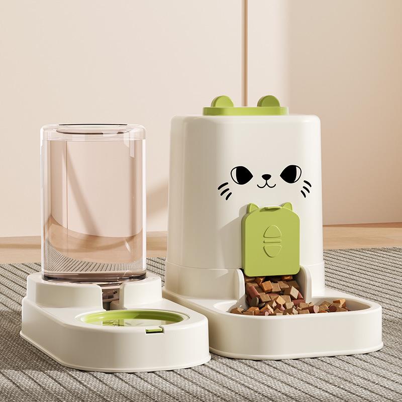 Cross-Border Automatic Pet Feeder: Large Capacity Two-in-One Food and Water Dispenser
