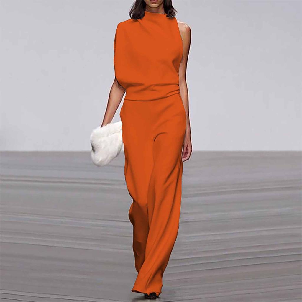 Women's Banquet Dress Jumpsuit Sexy Hanging Neck Women's Trousers