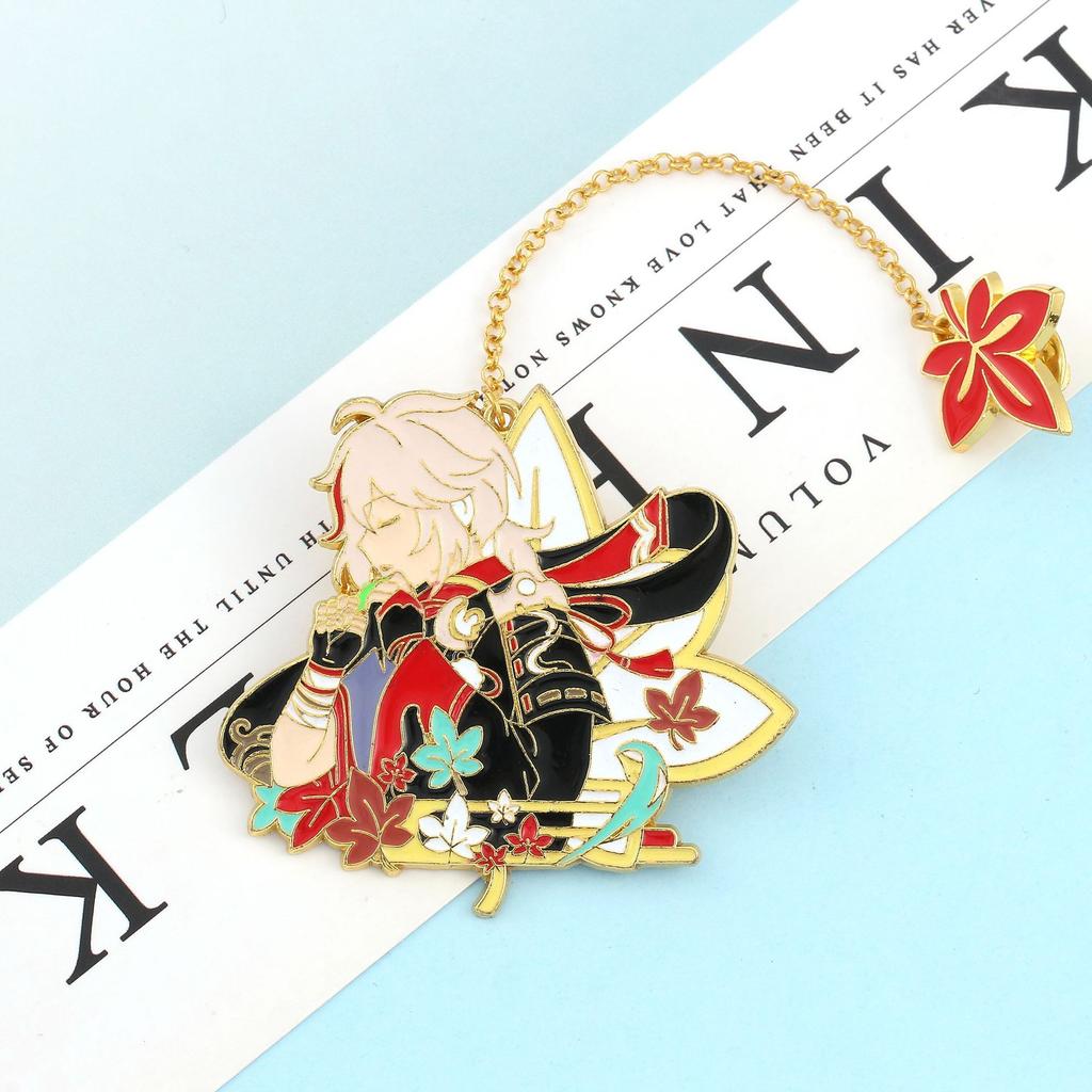 Эмалированные булавки Genshin Impact Xiao Kaedehara Kazuha Venti, брошь-булавка, металлический значок, коллекция пуговиц, сувенир, подарок для косплея