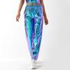 Hot-Selling Popular European and American Casual Pants for Men and Women, Gold-Stamped Patent Leather Street Hip-Hop Party Iridescent Loose Pants