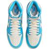 Jordan Air Jordan 1 UNC Скользкие Устойчивые к истиранию Высокие Детские Баскетбольные Кроссовки Бело-Синие FD1437-402