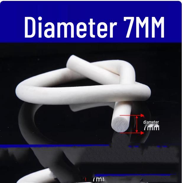 Круглый шнур из силиконовой пены - Термостойкая уплотнительная лента (2/3/4/5/6/7/8/9/10 мм)
