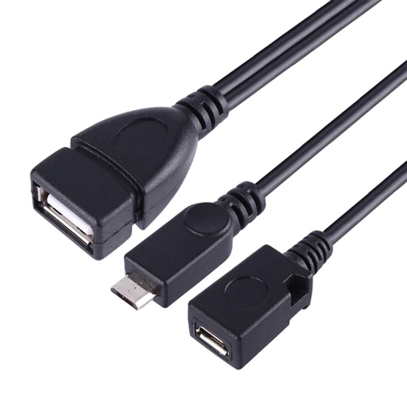 Адаптер-разветвитель USB 480 Мбит/с с OTG-кабелем для телефона, планшета, сменный кабель